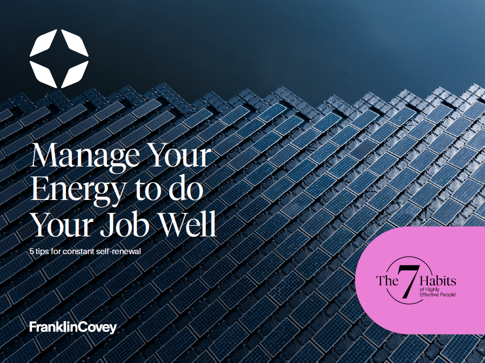 Manage Your Energy - Thumbnail